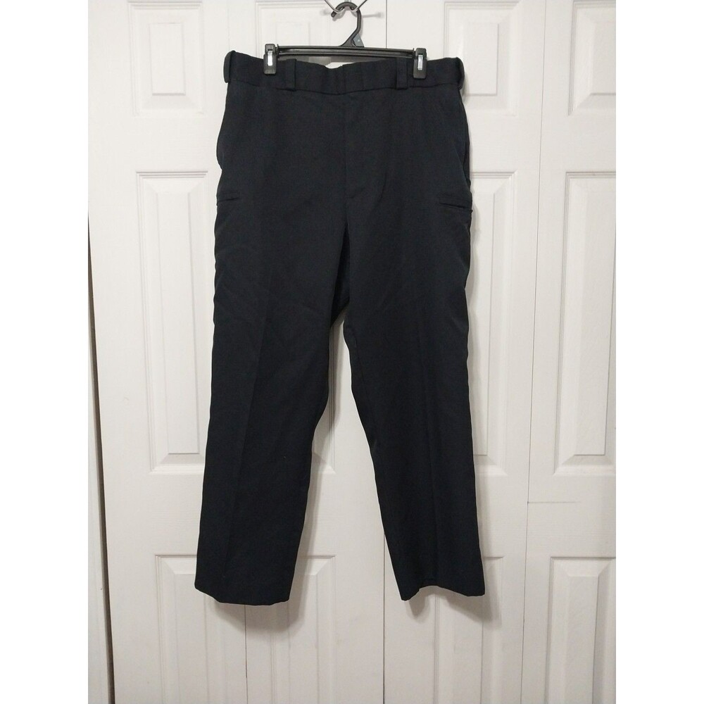 Flying Cross Pants Mens 38 LAPD Navy Blue Flat Front Work Uniform Police Fireman